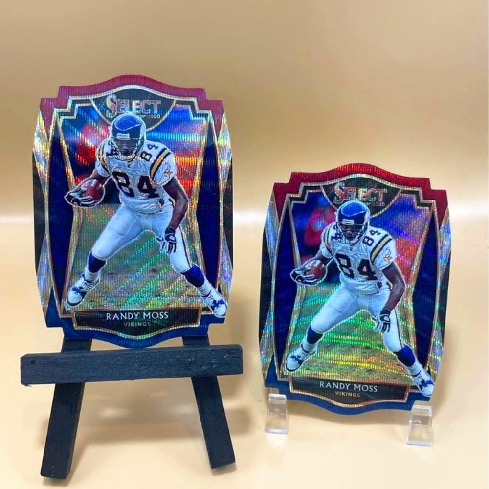 2020 Select Premier Level Randy Moss Prizm Die-Cut Vikings Lot #112